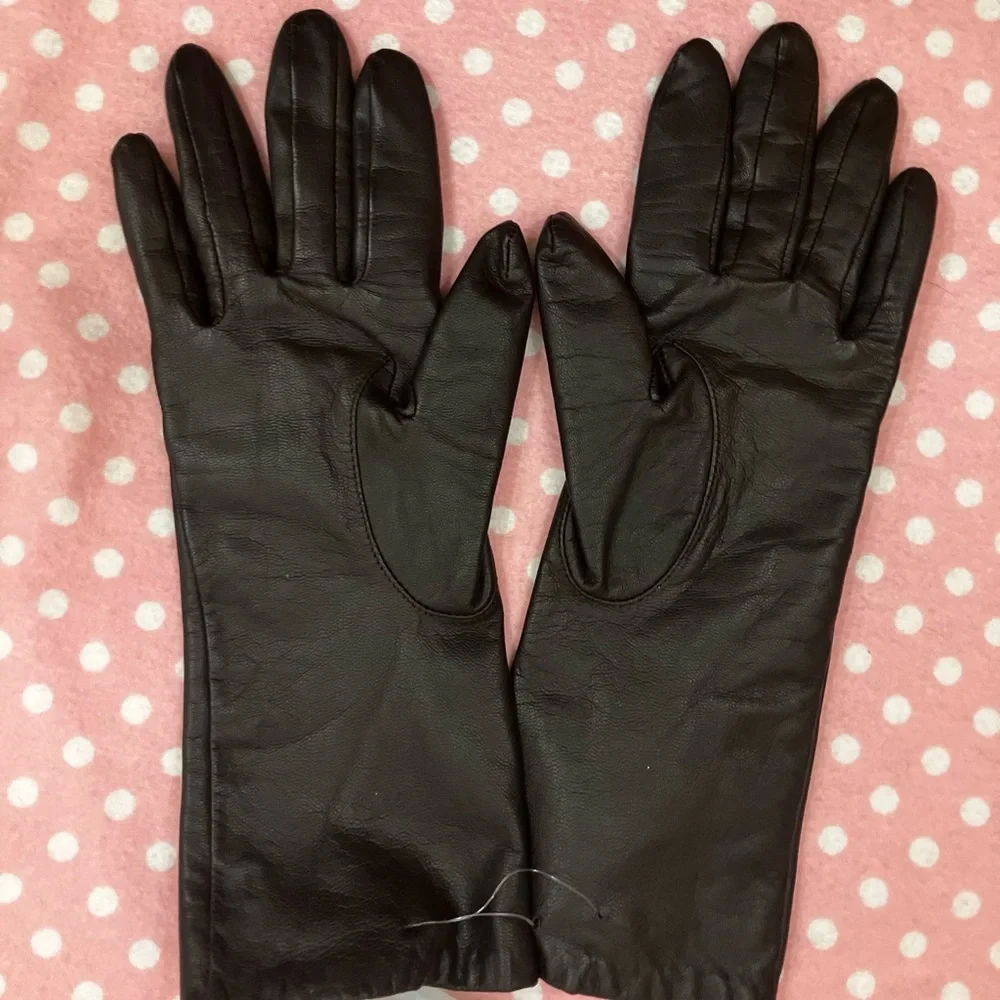 Isotoner Leather Gloves M